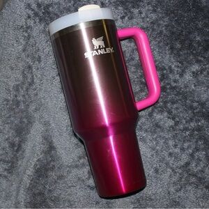 Stanley Metallic Pink Travel Mug with Handle